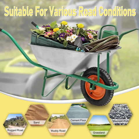 13 Inch Flat Free Replacement Tires For Carts And Wheelbarrows Heavy Duty Beefy Set Of Four Fits Garden Wagons Hand Trucks