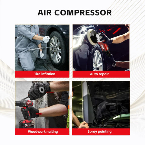 BairDplusL 14.5 Gallon Vertical Air Compressor With High Speed Motor Max 115 Psi And 70 Db Ultra Quiet Operation For Tire inflation and Auto repair.