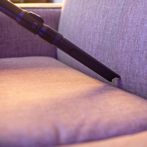 Powr-Flite Borelli Dual Pro Upright Vacuum With HEPA Filtration For Heavy Duty Commercial Use nozzle cleaning fabric sofa cushions.