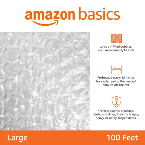 Kick Your Packing Game Up A Notch With This Heavy Duty Bubble Cushioning Wrap Perfect For Shipping Storage Or Moving Clear Perforated Rolls That Keep Fragile Gear Secure 12 inch perforated 100 ft roll with large air-filled bubbles.
