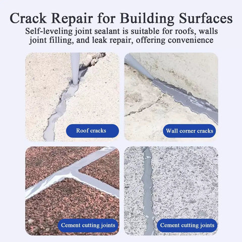 Heavy Duty Roof Sealant And Crack Patch For Asphalt Shingles And Metal Roofs Creates An Instant Watertight Barrier in use on roof cracks and cement joints.