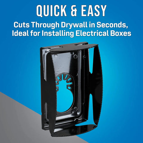 Power Oscillating Multi Tool For Quick Drywall Cuts And Single Gang Electrical Outlet Box Installations