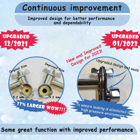 Continuous improvement of Extra Long 16 Inch Shower Arm Extension Made Of Solid Brass, upgraded design for leak prevention.