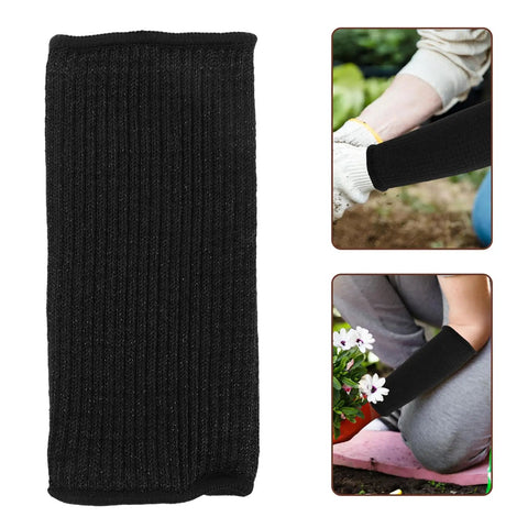 Badass Cut Resistant Arm Sleeves Black Anti Cut Wrist Guards 2 Pack For Heavy Duty Gardening Welding Mechanical And Outdoor Shop Tasks Featuring Ultra Comfort Grip Design, black arm sleeve for gardening.