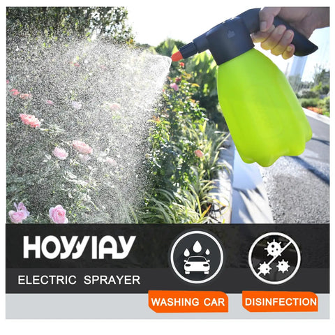 Electric Spray Bottle Half Gallon Plant Mister With Adjustable Nozzles Battery Powered Sprayer used in garden