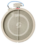 9 Inch Dual Radiant Range Element Replacement WB30T10099 for Electric Stoves, shown with coils and plug