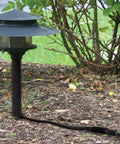 Outdoor landscape with Ace Wire Connector With Fast Curing Heat Shrink connecting pathway lamp in garden