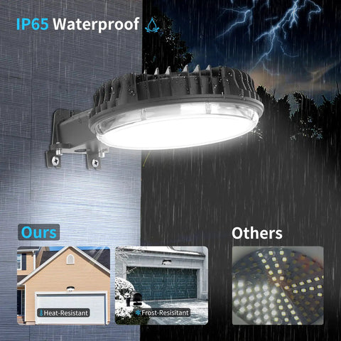 2 Pack 150W LED Barn Light Dusk To Dawn Outdoor Security Flood Light With Photocell Sensor 12,000 Lumens IP65 Waterproof