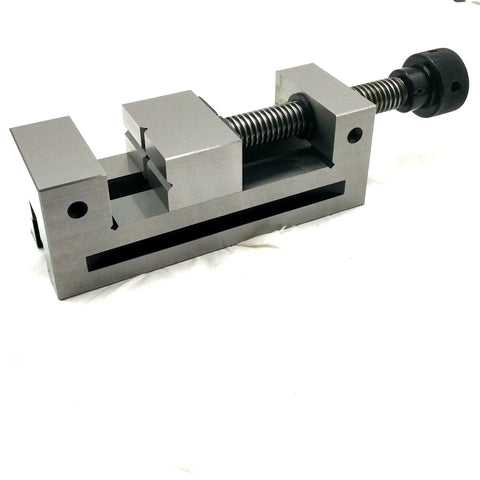 Pro Grade Vise V-Groove Bench Clamp With 2.5 Inch Jaw Opening And 2 Inch Jaw Width, 1 Inch Jaw Depth, Hardened And Precision Ground