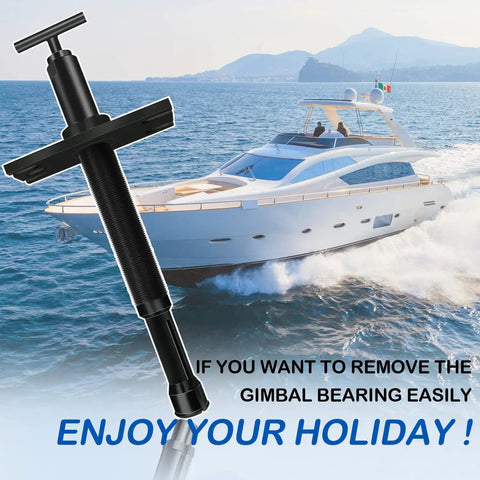 Gimbal Bearing Puller And Removal Tool Fits Mercruiser Alpha Alpha 1 MR Bravo OMC Cobra And Volvo Pro Grade with yacht backdrop