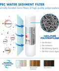 Filter-Max45 US Made 50 GPD Complete Replacement Set for Ultimate Series Reverse Osmosis Water Filter System Stage 1-5 Sediment Filter
