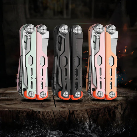 18 In 1 Survival Multi Tool Pliers With Safety Lock And Pocket Clip 5Cr15MoV Stainless Steel EDC Kit, folded view