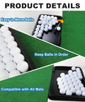 Heavy Duty Golf Ball Tray Kit With 18 Foam Balls Durable Indoor Outdoor Practice Mat Organizer That Holds Up To 53 Balls