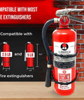 Heavy Duty Fire Extinguisher Mounting Bracket Kit For 2.5 Lb And 5 Lb Extinguishers, Easy Install Car And Off Road Wall Mount, Fits Most Brands