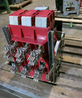 Type K Six Hundred Air Circuit Breaker With Rms Nine Microversa Tripping Unit For Four Eighty Vac Panels on wooden pallet.