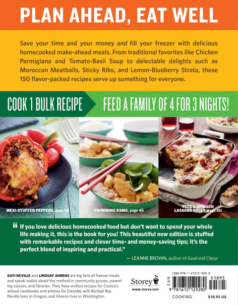 Back cover of Top Shelf Batch Cooking Cookbook For Busy Families Stock Your Freezer With Legit Budget Friendly Dinner Recipes featuring meal ideas.