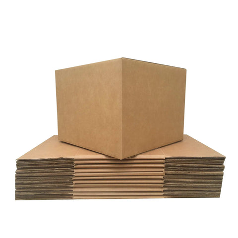Rock Solid Large Cardboard Moving Boxes For Easy House Moves And Reliable Storage Heavy Duty Corrugated Packing Cartons stacked.