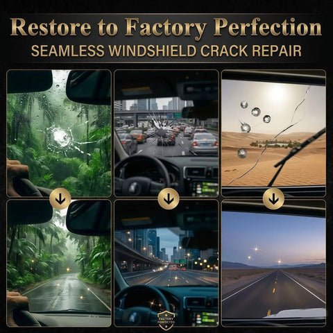 Car Windshield Crack Repair Kit Two Bottles Nano Glass Repair Liquid Fast Five Minute Fix For Bullseye And Star Cracks ad