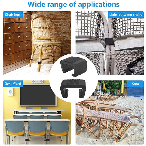 10 Pack Outdoor Furniture Clips For Patio Sofas, Rattan And Wicker Chairs, Heavy Duty Clamps in various applications