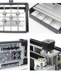 3018-PRO Desktop CNC Router Kit With USB 3 Axis Engraver And Milling Machine, detailed view of components and assembly
