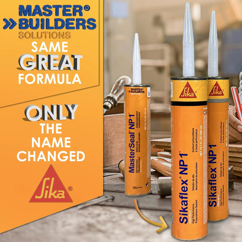 Premium Moisture Cured Polyurethane Sealant That Slaps Down A Hella Tight Bond On Any Project Without Primer And Keeps Fighting Off Weather In Smooth Stone Finish Pack Of 12 Heavy Duty Tubes displayed with tools and workbench.