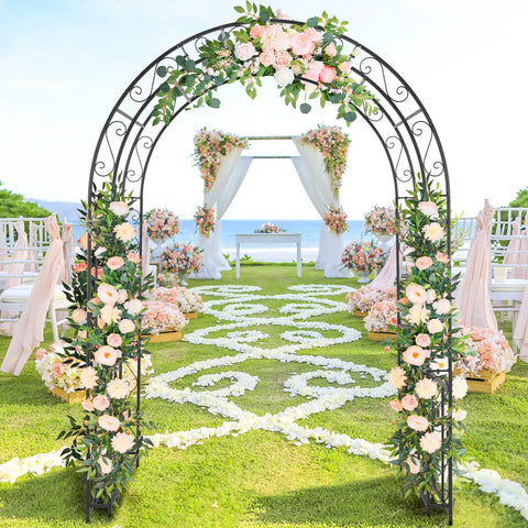 Garden Arbor Arch For Weddings And Parties A Dope Durable Steel Trellis Archway For Ceremony Decor And Plant Climbing In Backyards