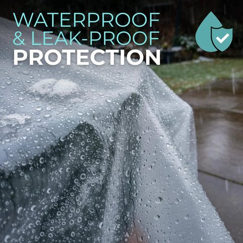 Close-up of waterproof 12 X 9 Ft Drop Cloths 6 Pack Plastic Painter Tarps For Painting Waterproof Floor And Furniture Protection