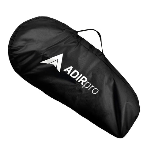Digital Distance Measuring Wheel With Crisp Lcd Readouts And Rigged Right Commercial Specs in a black tote bag, sturdy and portable.
