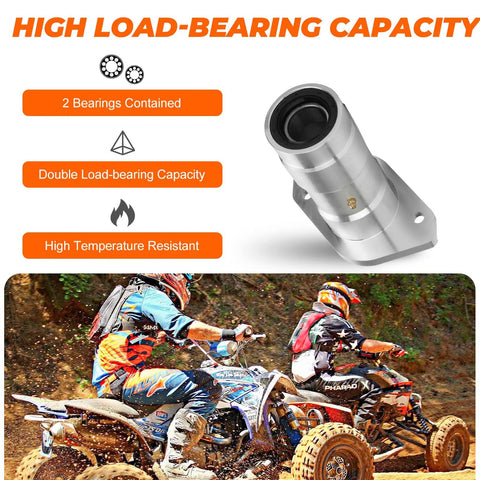 Rock Solid Rear Axle Bearing Carrier For Yamaha Raptor 660 YFM660R 2001 2002 2003 2004 2005 Atv showing high load-bearing capacity and bearings.