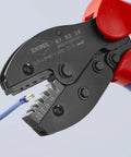 Five Position Ferrule Crimping Pliers For Insulated And Non-Insulated End Sleeves With Precision Dies Self-Releasing Lock