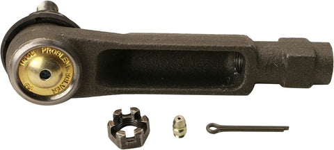 Steering Tie Rod End For 1982-1993 Ford Mustang And Compatible Ford Models, High-Performance OEM Replacement For Precise Steering, Smooth Handling, And Reliable Alignment on white background with hardware