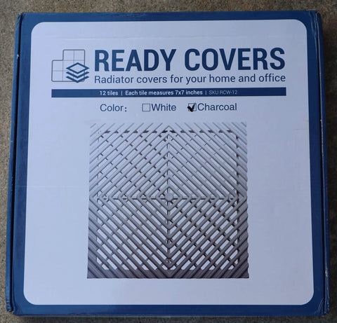 Box for Vented Interlocking Radiator Cover Tiles Set For Home And Office, No Tools Needed, Super Easy Install, White color