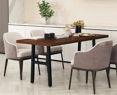 Dining room with heavy duty 28 inch metal table legs for dining desk coffee table and office use DIY furniture legs with 17.7 inch width