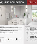 Product display of Weller Collection with various bathroom faucet options, featuring polished chrome finishes.