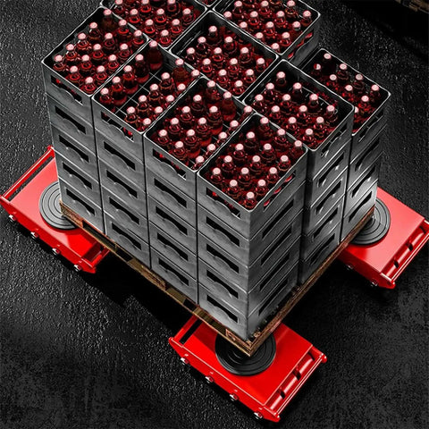 Heavy Duty Industrial Machinery Skate Dolly With 360 Degree Swivel Non Slip Caster And Alloy Steel Or Pu Rollers moving crates.
