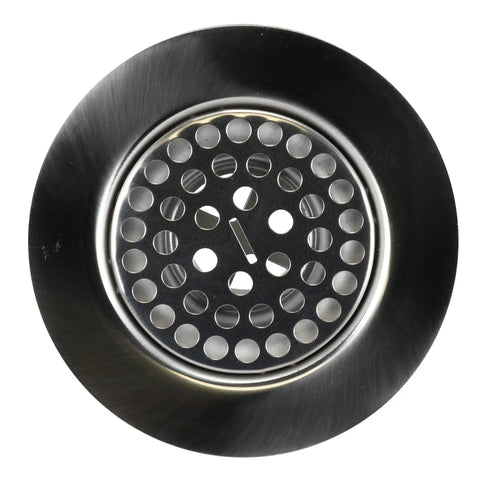 Flat Top Shower Drain Strainer For Mobile Homes And RVs Chrome Finish 4 And A Half Inch Outer Flange Durable Metal Construction