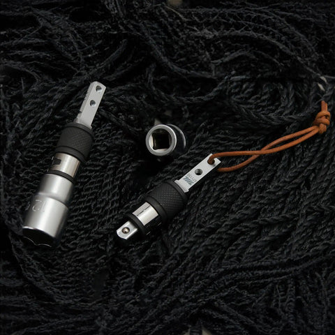 Flat End 1 Quarter Inch Hex To Square Socket 2 In 1 Extension Bit Driver Extender Pack Of 2 For Multi Tool Bit Adapters