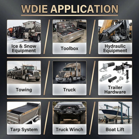 WDIE APPLICATION graphic for Forward And Reverse 12V Relay Module For Reversing Motors Replaces 5541100 ATP0110 24452 Plug And Play