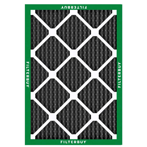 MERV 10 Odor Busting and Allergy Defense Air Filter with Activated Carbon Electrostatic Pleated Replacement HVAC Systems 20x25x1