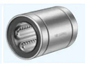 ✝️ KBS8 NB Bearing 8mm Ball Bushings Linear Motion Bearing, silver cylindrical bearing, front view, designed for automation systems, 1-pack.