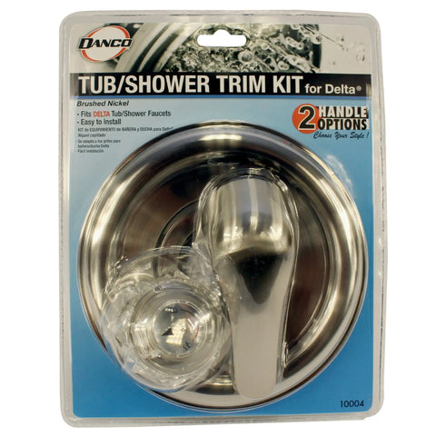 Brushed Nickel Delta Tub And Shower Trim Kit Replacement For Monitor 1300 To 1400 And MultiChoice 13 To 14 Series Faucets Plastic