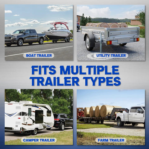 Boat, utility, camper, farm trailers illustrating Trailer Leaf Spring Hanger Kit For One And Three Quarters Inch Springs, Single Axle.