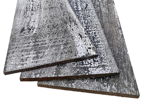 Close-up of Smart Thermally Modified Barn Wood Wall Planks Nail In 5 W X 24 L showcasing texture and rustic finish
