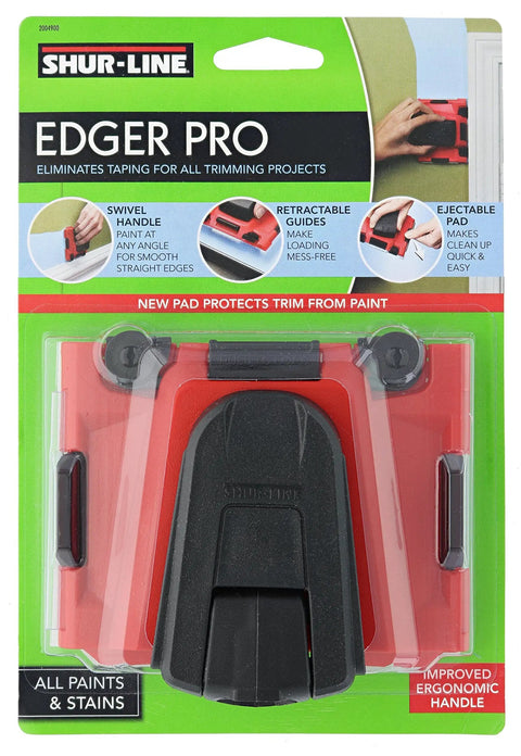 Paint Edger Pro Kit With Two Pack Painter's Pad Refills For Crisp Baseboard And Ceiling Edges, Adjustable Pole, DIY tool.