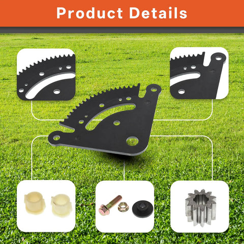 Steering Sector Pinion Gear With Bushings Replacement for D100 D105 D110 D120 D125 Tractors and Lawn Tractors with gear plate
