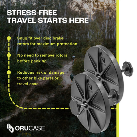 Travel Rotor Guard For Mountain Bikes Disc Rotor Protector To Keep 180 To 200 Millimeter Rotors Safe From Bends While On The Go