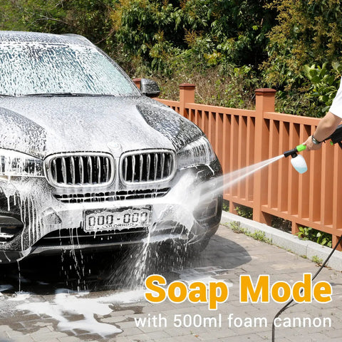 Electric Pressure Washer Beast 2150 PSI Two Point Six GPM With Hose Reel And Soap Tank Four Quick Connect Nozzles for car washing
