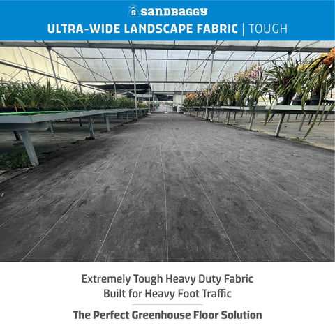Extra Wide 10 Foot By 200 Foot Landscape Fabric Roll For Weed Barrier And Ground Cover In The Garden Industrial Grade UV Protected
