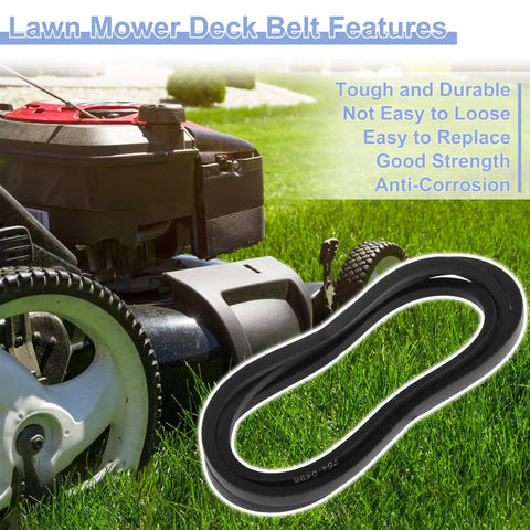 Heavy Duty Drive Belt Replacement For Lawn Mower Deck Fits Craftsman Z5200 Z5400 Z5600 Z5800 shown with mower