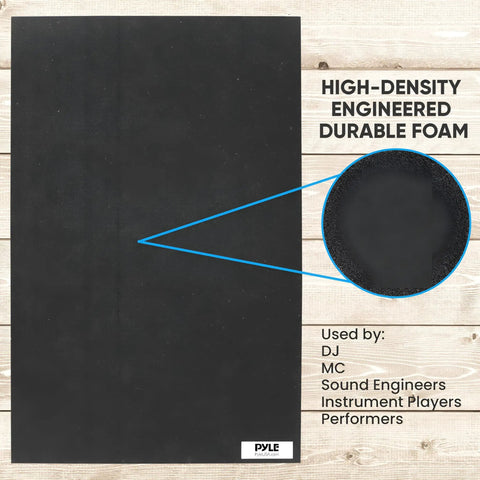 High-density foam detail of Sound Dampening Speaker Riser Foam Platform Pro Grade For Studio Monitors Subwoofers And Loudspeakers Improve Clarity And Cut Vibration With Rubber Base Pad Recoil Stabilizer Universal Fit 22 By 15 Inch.